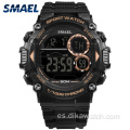 SMAEL Mens Sport Relojes impermeables Pantalla LED Luminoso